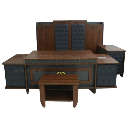 طقم مكتب بني غامق مقاس 240 سم