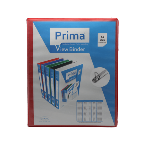 ملف 2 حلقه 1" احمر بريما PRI-5114-2D Binder