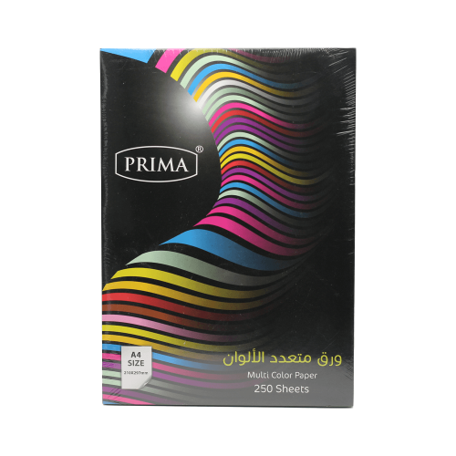 ورق متعدد الالوان 80 جرام شد250 بريما A4