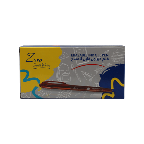 قلم حبر جل قابل للمسح احمر زورو ZO-EGP 107 .7 MM