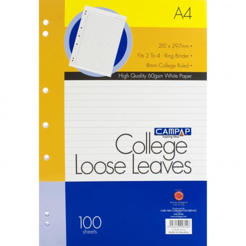 أوراق قابلة للفصل A4 كامباب