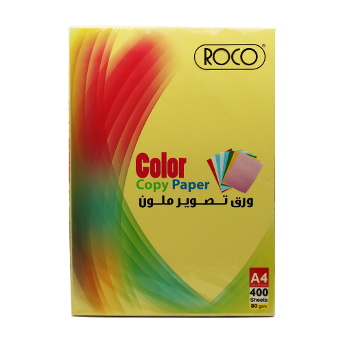 RQ-C801A44YLW ورق تصوير ملون اصفر شد400 روكو