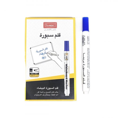 قلم ماركر سبورة أزرق مشطوف