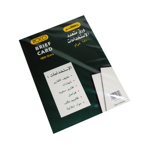 RQ-21154 GRN A4 ورق مقوى اخضر شد50 روكو