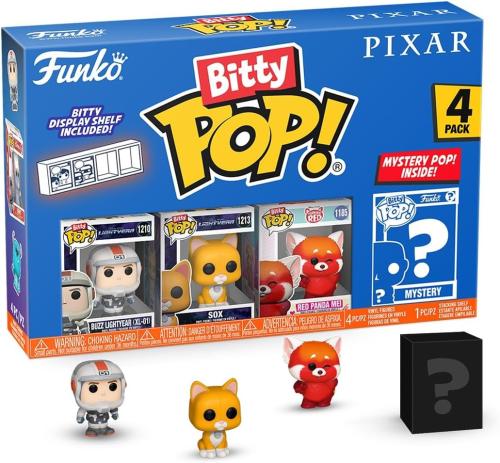 Funko Pop! Bitty: Pixar Mini Collectible Toys 4-Pa...