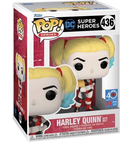 Funko Pop # 436 DC Heroes Harley Quinn With Belt