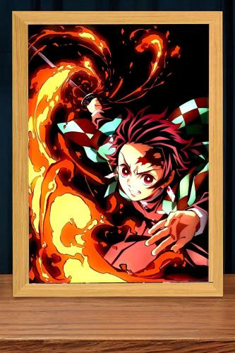 فريم تانجيرو المضيء – Tanjiro LED Art Frame Demon...