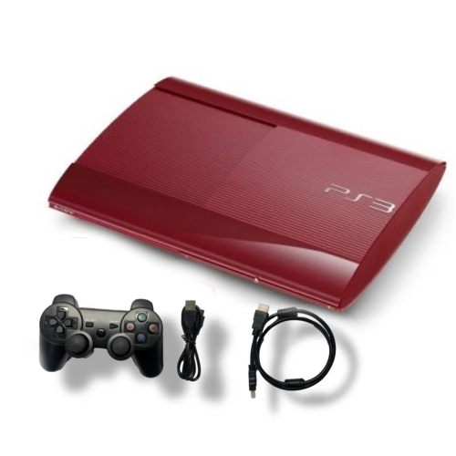 PS3 super slim hen 500gb red