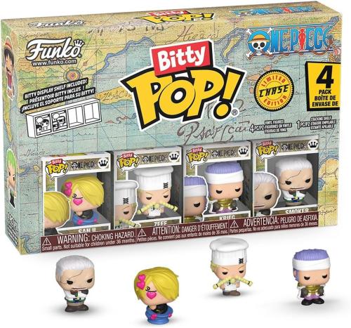 Funko Bitty Pop! One Piece - Sanji, Zeff, Kreig, a...