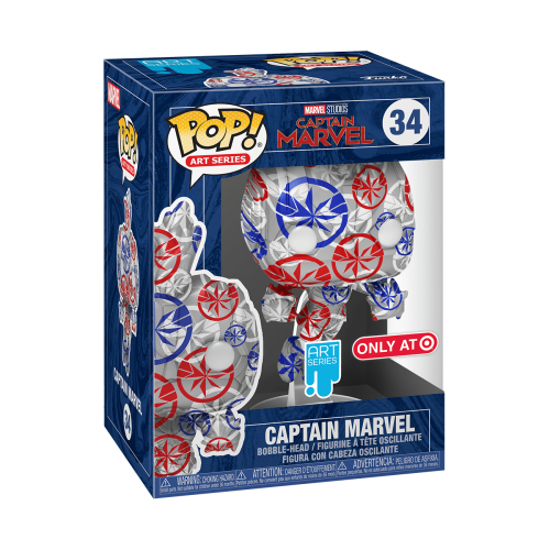 Funko POP! Art Series Captain Marvel #34 Target Ex...