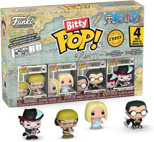 Funko Bitty Pop! One Piece - Usopp, Kaya, Kuro, an...