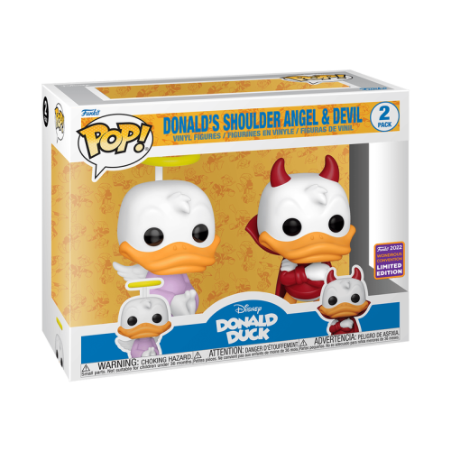 Funko PoP! Donald's Shoulder Angel & Devil 2-Pack