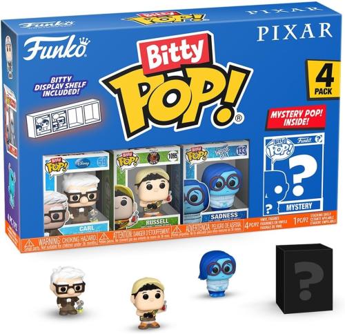 Funko Pop! Bitty: Pixar Mini Collectible Toys 4-Pa...