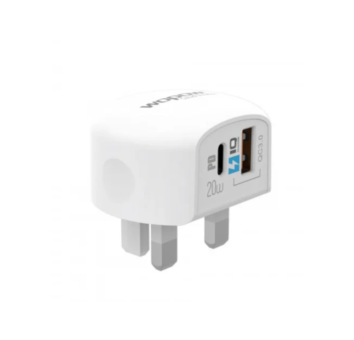 فيش جداري 20W منفذين من شركة ووبو