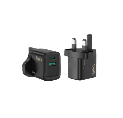 شاحن جداري بيلك 23 واط PD+QC يدعم خاصية الشحن السر...