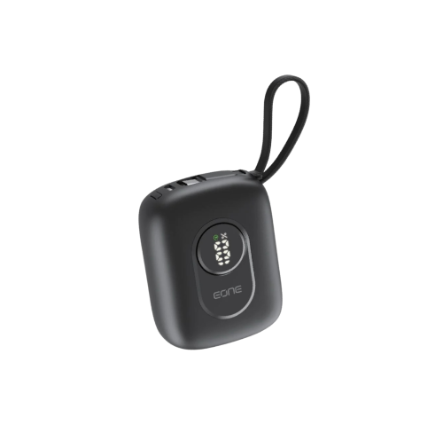 بوربانك TINY بحجم صغير بسعة 10000mAh مع أسلاك مدمج...