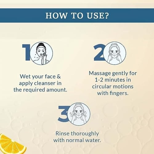 غسول وجه بفيتامين C بنسبة 20% من اف سي ال، منظف سك...