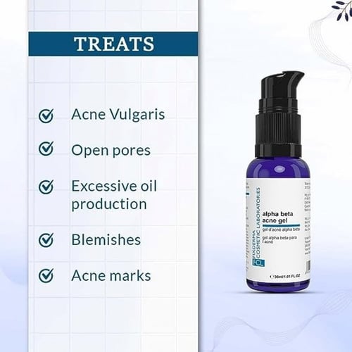 جل حب الشباب بحمض الساليسيليك بنسبة 2% وحمض الجليك...