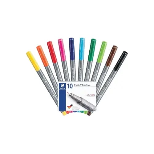 طقم أقلام تخطيط رفيع Staedtler Triplus Fineliner س...