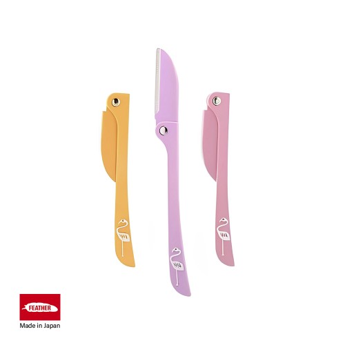 فيذر، فلامينجو-اس، شفرات حلاقة مطوية للنساء - 3 شف...
