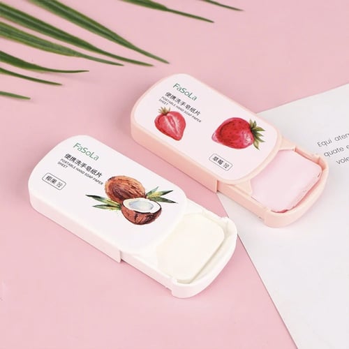 فاسولا، شرائح صابون محمول للسفر والشنطة، نكهة الفر...