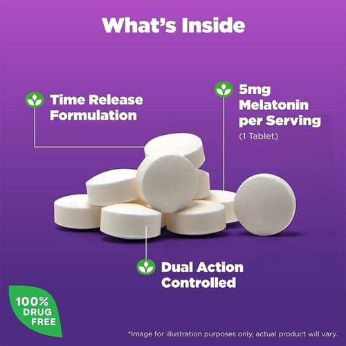 ناترول، أقراص الميلاتونين لنوم هنيء ولفترة أطول، 5...