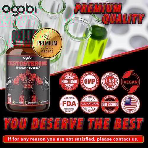 أجوبي، تستوستيرون بالقوة المضاعفة، مكمل غذائي داعم...