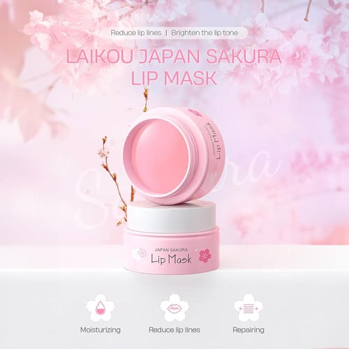 لايكو، قناع الشفاه بخلاصة الساكورا اليابانية، يغذي...