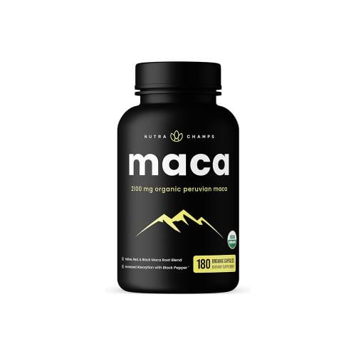 نوترا تشامبس، كبسولات الماكا العضوية، 2100 ملجم، م...