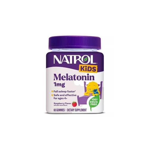 ناترول، ميلاتونين للأطفال (لعمر +4)، 1 ملجم، لنوم...