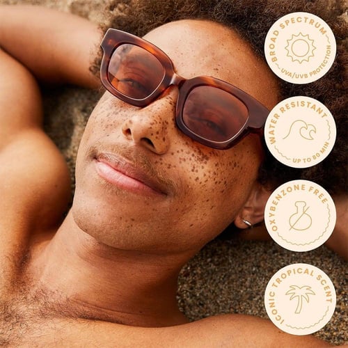 هاوايان تروبيك، رذاذ مرطب واقي من الشمس، شفاف ذو ق...