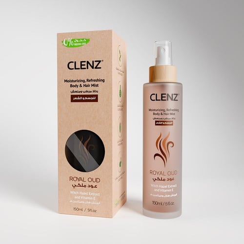 كلينز، رذاذ مرطب ومعطر للجسم والشعر بخلاصة الويتش...