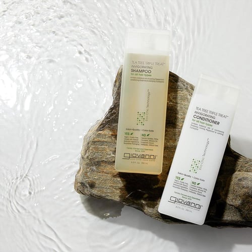 جيوفاني, شامبو شجرة الشاي، يقوي الشعر وينشط الفروة...