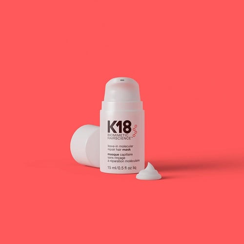 كيه 18، ماسك علاجي لإصلاح الشعر - 50 مل / 15 مل