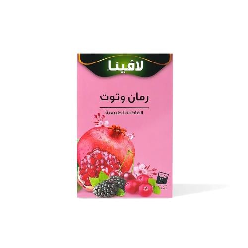 لافينا، شراب شاي الفاكهة الطبيعية، رمان وتوت - 20...