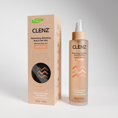 كلينز، رذاذ مرطب ومعطر للجسم والشعر بخلاصة الويتش...