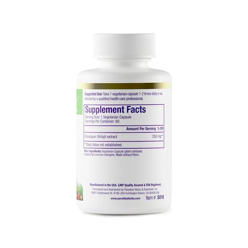 بارادايس، شيلاجيت، معزز لمستويات هرمون التستوستيرو...