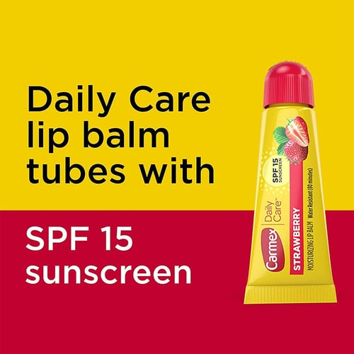 كارمكس، مرطب الشفاه بالفراولة، مع SPF15 واقي من ال...