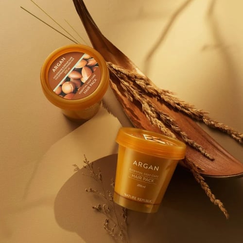 نيتشر ريببلك, ماسك الأرغان المعالج للشعر التالف -...