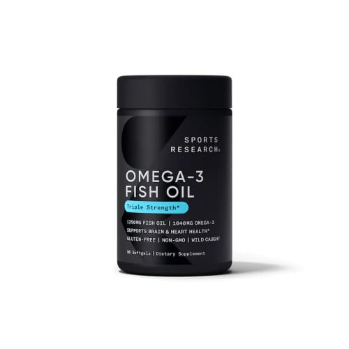 سبورتس ريسيرش، أوميجا-3 زيت السمك، (1250 ملجم زيت...