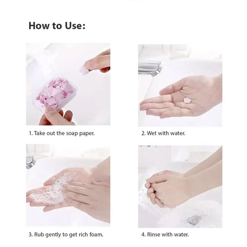 شرائح صابون محمول للسفر والشنطة، نكهات متعددة - 10...