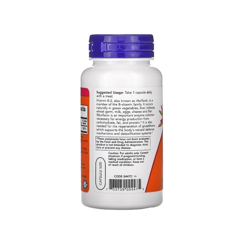 ناو، فيتامين ب-2 (ريبوفلافين)، 100 ملجم، مكمل غذائ...