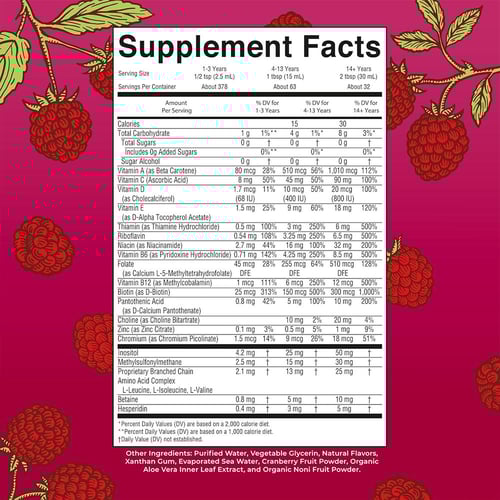 ماري روثس، فيتامينات متعددة سائلة صباحية، بنكهة ال...