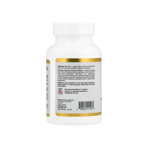 كاليفورنيا جولد نيوترشن، إل-أرجينين، 500 ملجم، مكم...