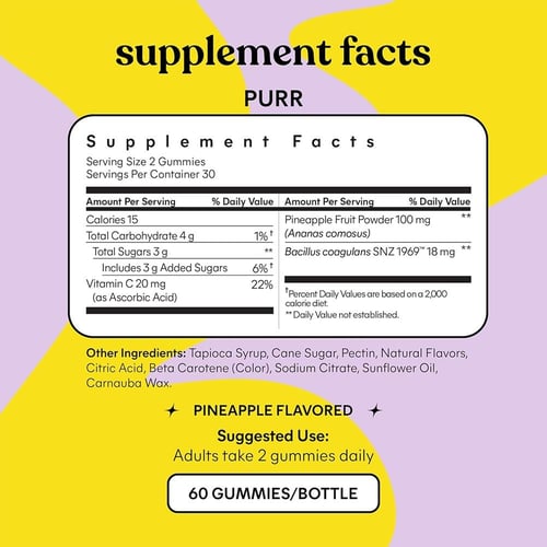 ليمي، Purr بروبيوتيك مهبلي، بـ الأناناس وفيتامين س...
