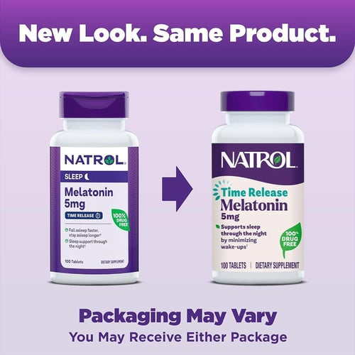 ناترول، أقراص الميلاتونين لنوم هنيء ولفترة أطول، 5...