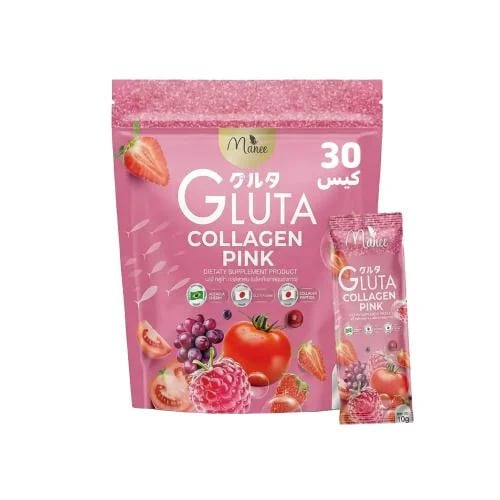 Manee, Gluta Collagen Pink, Skin-Glow Dietary Supp...