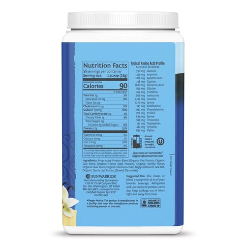 صن ووريور، بروتين عضوي ذو أساس نباتي، بنكهة الفاني...