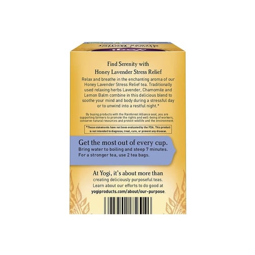 يوجي، شاي تخفيف التوتر والأجهاد، تركيبة مهدئة بالع...