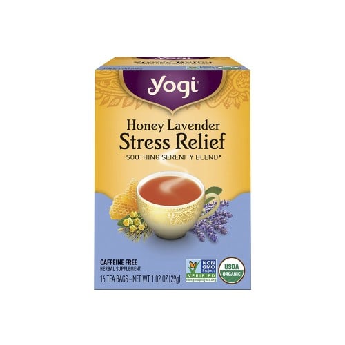 يوجي، شاي تخفيف التوتر والأجهاد، تركيبة مهدئة بالع...